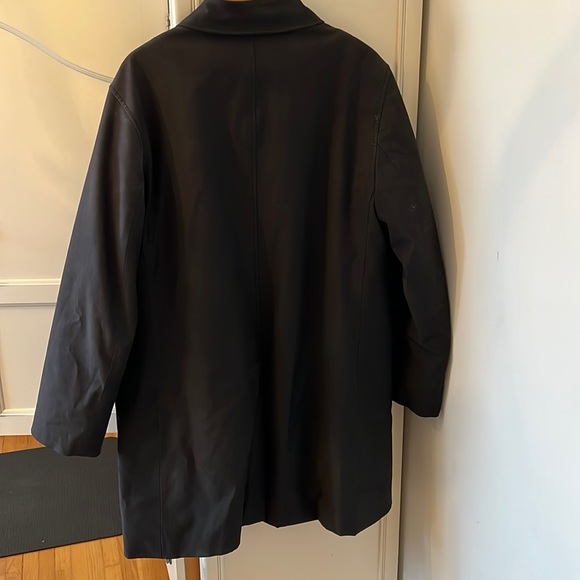 Men's Club Monaco Black Jacket Trench Coat - Picture 7 of 13